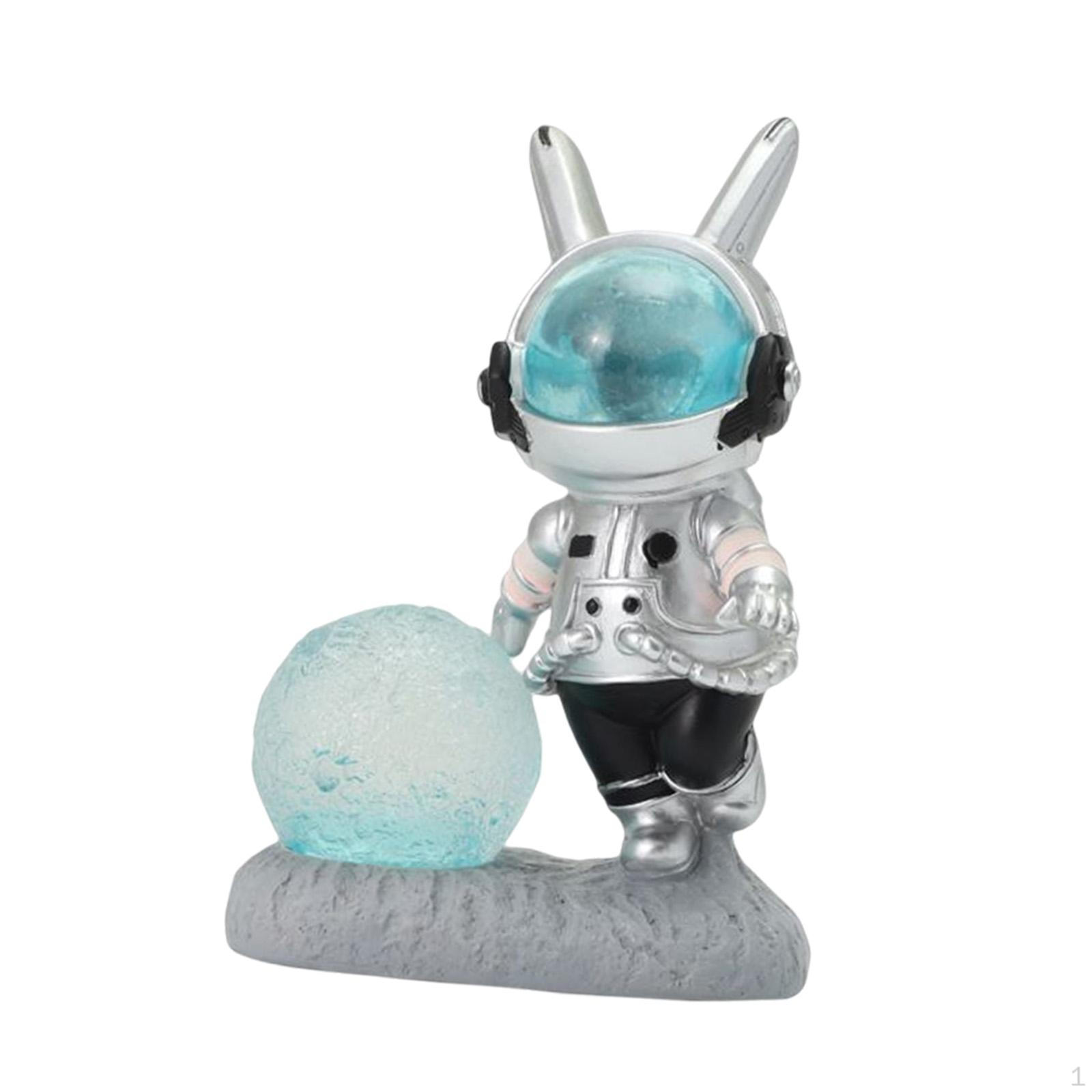 

Resin Space Rabbit Phone Holder Decorative Cute for Car Dashboard Decoration синій