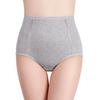 Women High Waist Cotton Underwear Tummy Control Solid Color Stretch Breathable Ladies Full Coverage Brief Panties Underpants