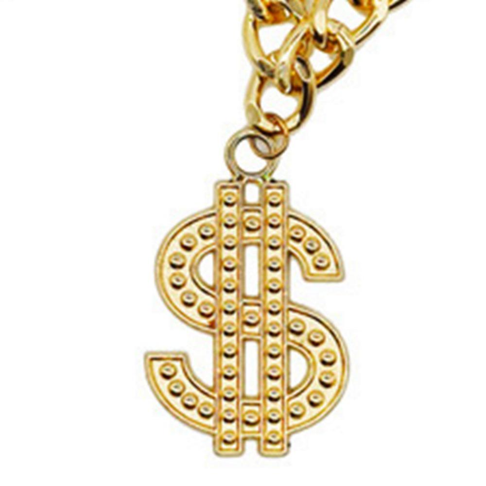 43Cm Gold Dollar Pet Accessories Personalized Fashion Pendant Pet Collar Dog Chain Necklace