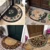 Non-Slip Semi-Circular Carpet Anti-fouling Welcome Mat New Door Mat  Home Decorative