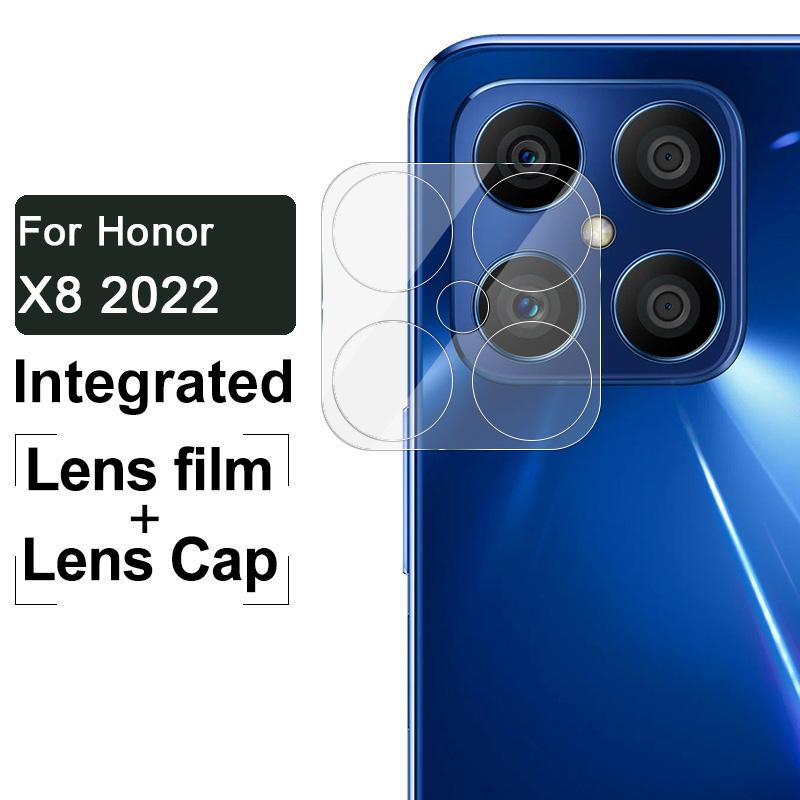 

IMAK for Honor X8 4G (2022) Integrated Camera Lens Protector Clear Tempered Glass Film+Acrylic Lens Cap Type A