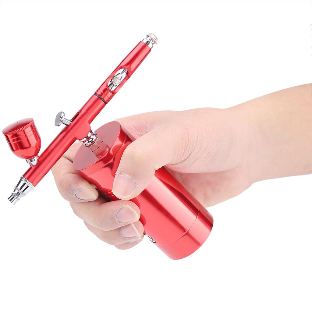 0,3 mm Mini-Luftkompressor Sprüh-Airbrush-Set 7 CC Kapazität