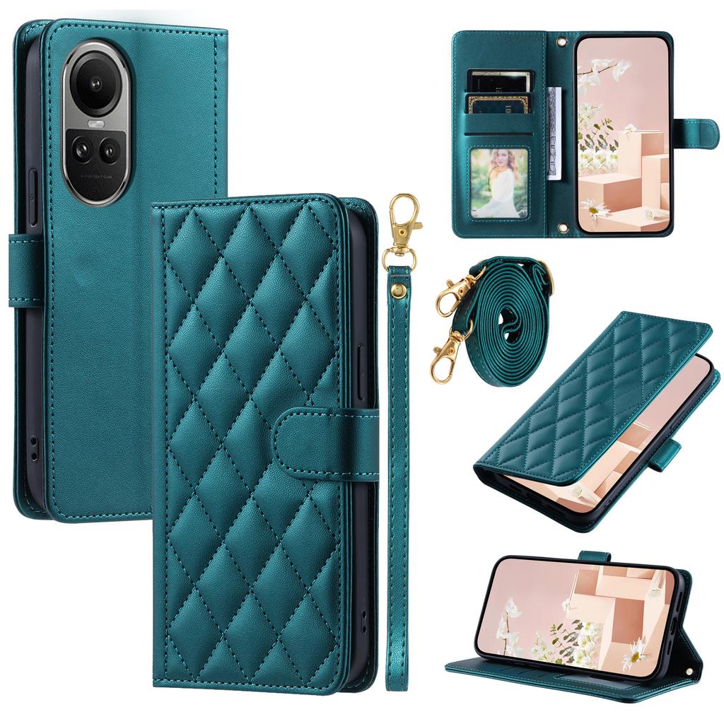 For Oppo Reno10 5G (Global)/Reno10 Pro 5G (Global) Case PU Leather Flip Stand Phone Cover