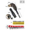 90 Angle Screwdriver Set Socket Holder Adapter Adjustable Bits Drill Bit Screw Driver Tool Hex Bit Socket Slotted Phillips Bits