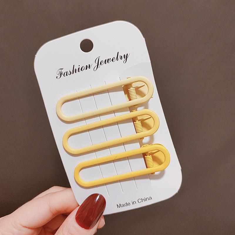 Clips de păr colorat Bai Lu fără cusături tip cioc de rață pentru femei - Ideal pentru frunte, breton și machiaj