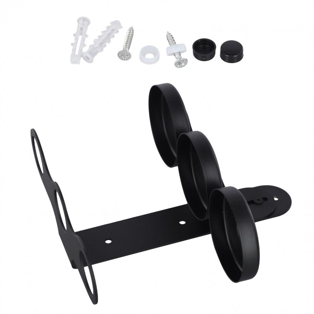 Practical Wall Mounted Soap Dispenser Bracket with Shower Gel Shampoo Rack