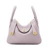 Women Lindy Style Handbag, Retro Rotating Lock Crossbody Shoulder Bag, Multi Pocket Portable Top Handle Purse, Casual Daily Work Travel Leather Bag
