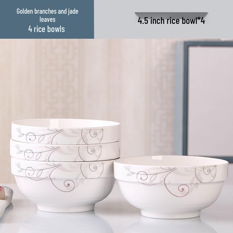 2026 Stylish 8-Piece Dinnerware Set: Plates, Bowls & Chopsticks for Student Dorms