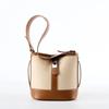 Genuine leather leather bucket shoulder bag for women  luxury bags  women's crossbody bags