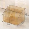 Thick Transparent Makeup Brush & Pen Holder, Divided Storage Box, Lipstick Display Rack