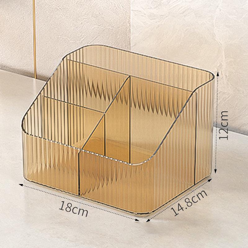 Thick Transparent Makeup Brush & Pen Holder, Divided Storage Box, Lipstick Display Rack
