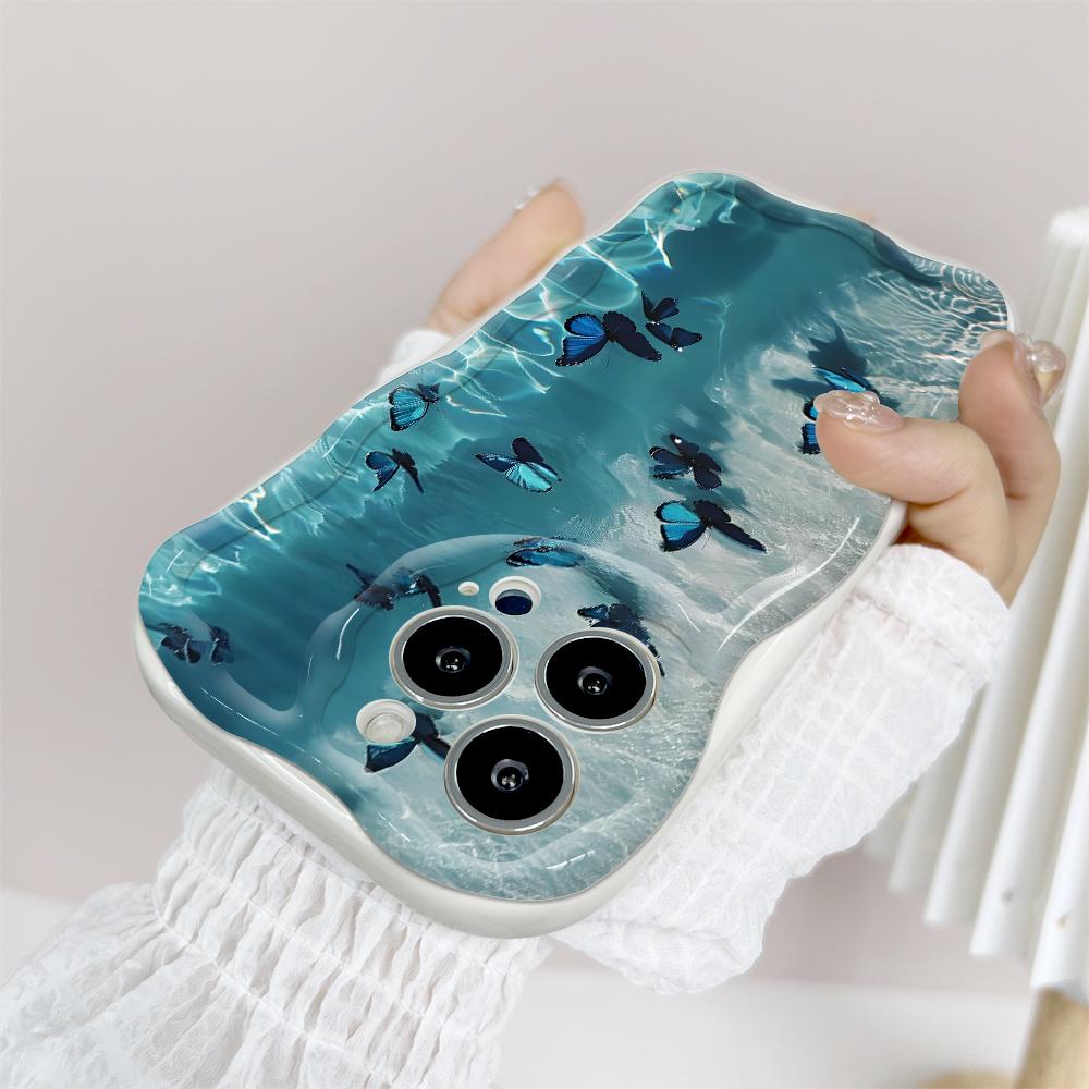 For Honor 90Lite X6B X8 Infinix Hot 30 40i 40Pro Smart8 Vivo V27 V29e V30e Moto G84 Fashion Girl Cream Texture Soft Silicone Full Lens Protect Casing