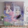 Eromanga Sensei Kitchen Curtains for Camera Elegant Room Curtains 2 Pieces Blackout Curtain Shades Halloween Decoration Living