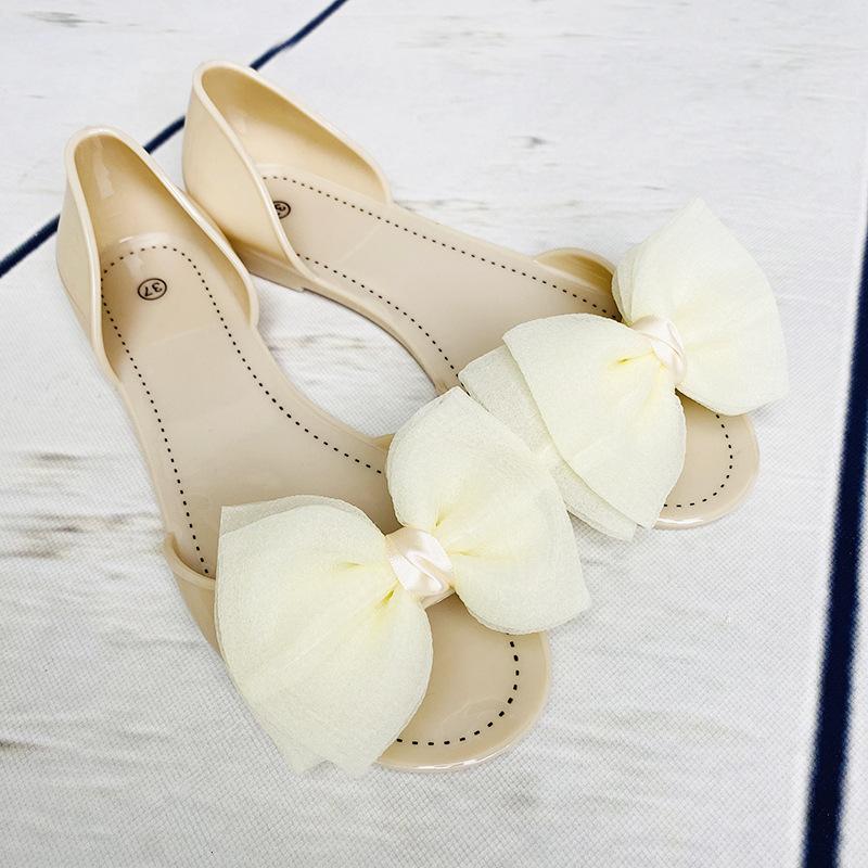 Y2Pvc Beach Fish Mouth Four Seasons Jelly Shoes Casual Flat Heel Non-Slip Shoes Fashion Outer Sandals