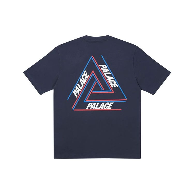 

Футболка Palace в основном A Tri-Ferg Темно-синие топы унисекс Синий P20TS004 S