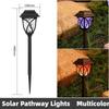 Solar Lights Outdoor Waterproof 2Pack LED Solar Garden Lights Outdoor Decorations Garden Decor for Yard Patio Landscape Planter Walkway