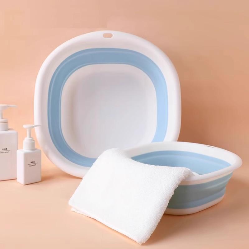 Portable Foldable Large Plastic Basin for Home, Dorm, Outdoor, and Travel Use