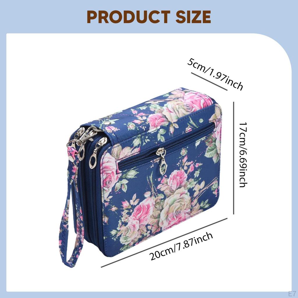 72 přihrádek Pouzdro na tužky Zipové pouzdro Taška Oxford Organizér na pera pro kreslení Psaní Škola Kancelář Skladování