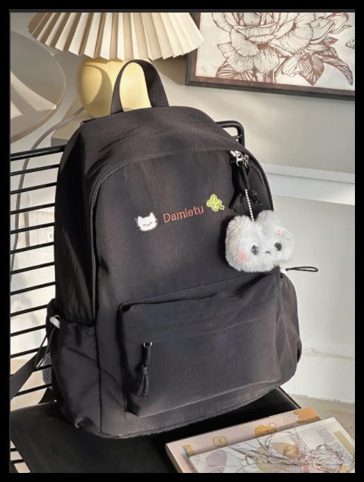 Schoolbag Japanese ins small fresh casual schoolbag female high school student college student cute backpack high value lightweight backpack