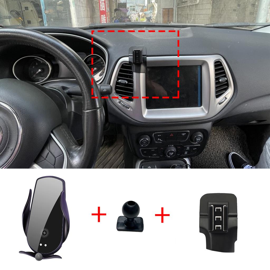 Držiak na mobilný telefón do auta pre Jeep Compass 2017~2020, GPS držiak, navigačný stojan, autopríslušenstvo