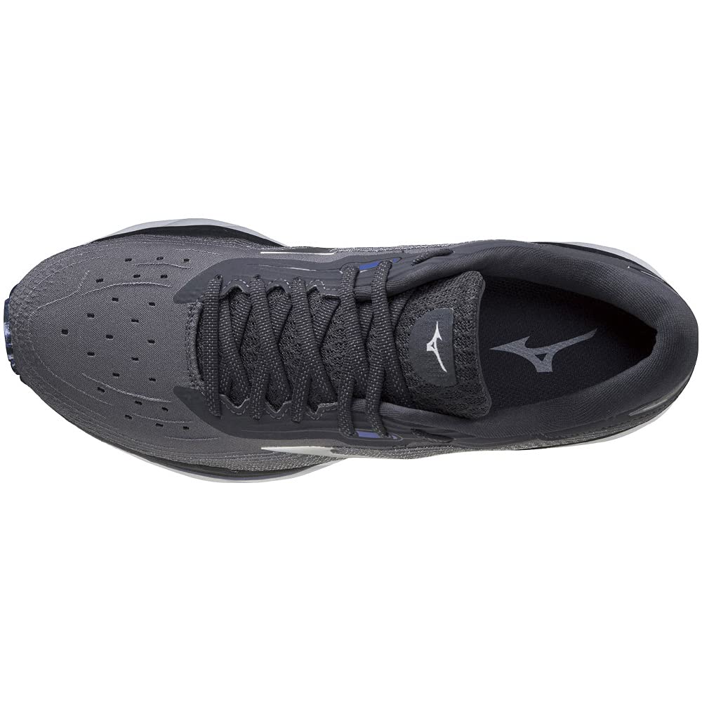 Laufschuhe Wave Sky 5 Jogging Marathon Sporttraining Leichtgewicht cm 2E [Mizuno] Herren Schwarz/Silber/Lila 29.0