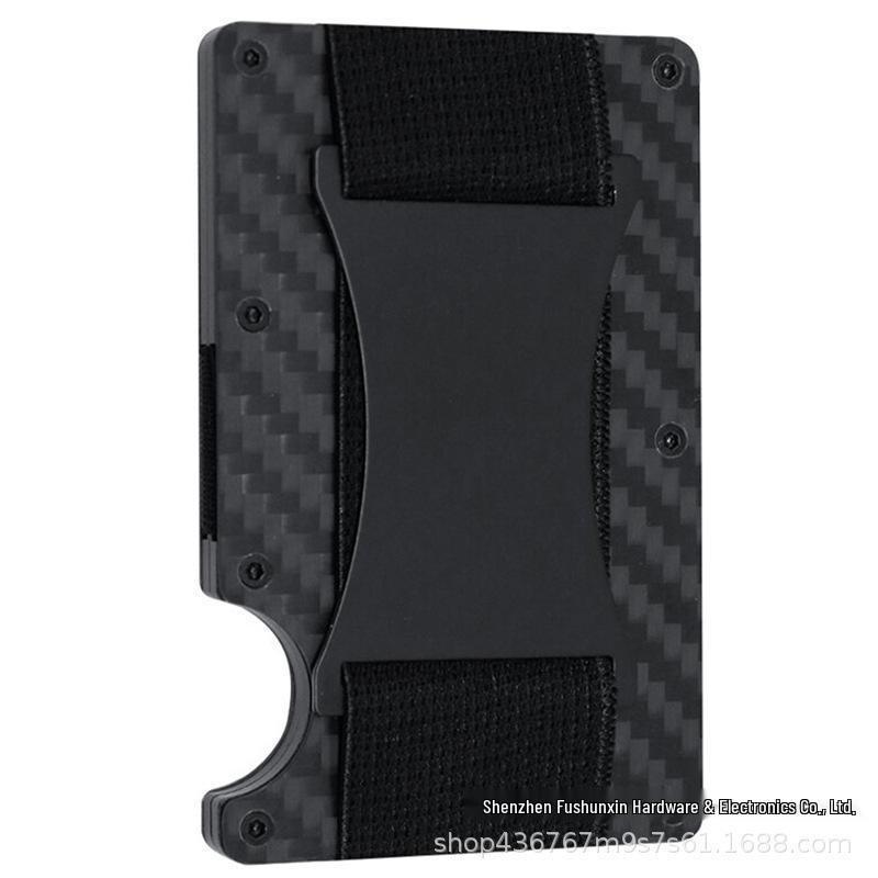 Men s Ultra-Thin Aluminum & Carbon Fiber RFID Card Holder
