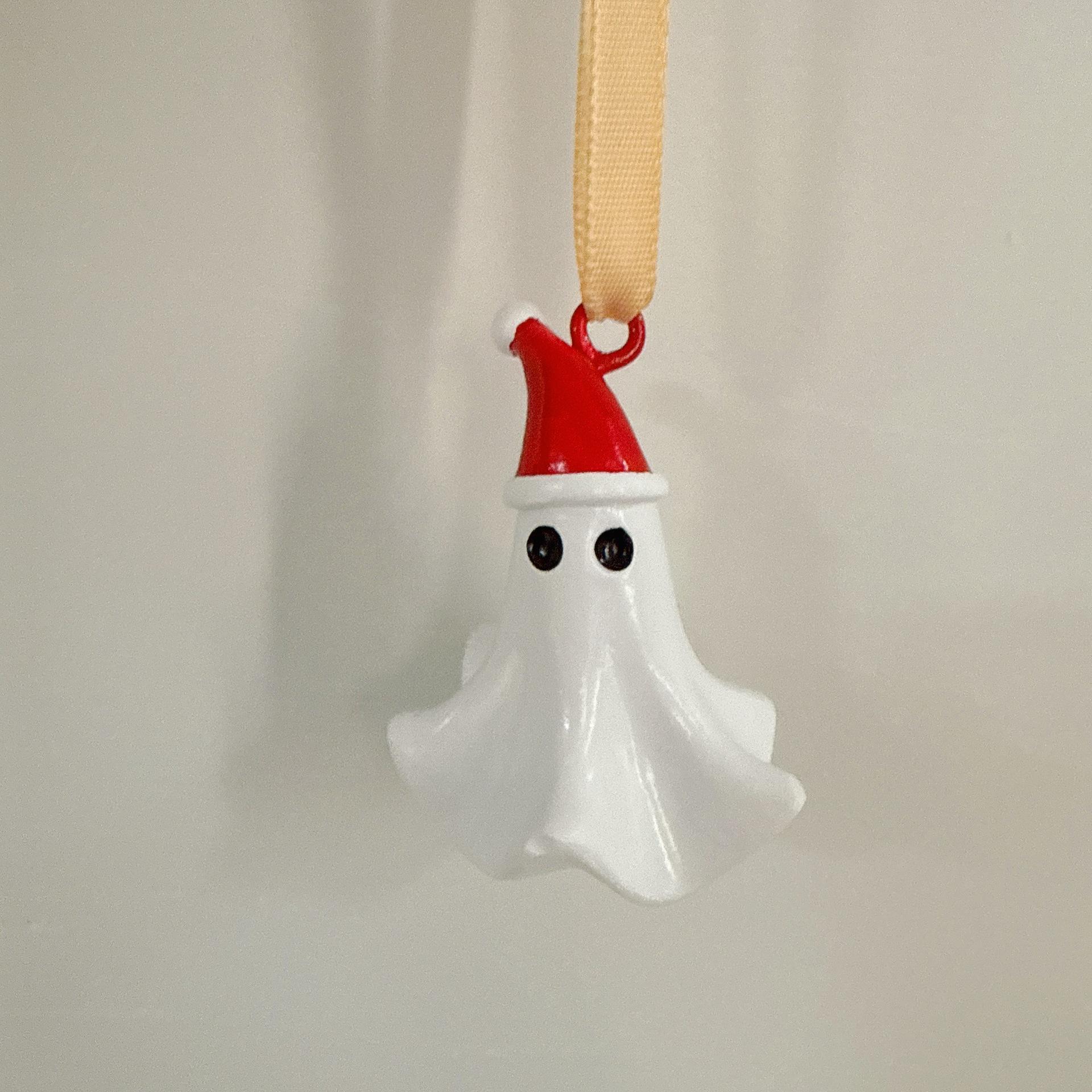 

1 шт. Украшение на Хэллоуин и Рождество - Милое подвесное украшение с цепочками, Легкий декор для елки из смолы для помещения/улицы