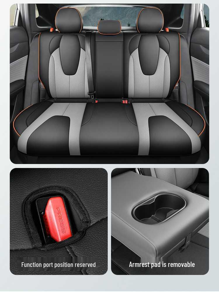 26 Geely Boyue Cool Leather Seat Cover - Full Coverage, Four Seasons Car Seat Cushion Interior Modification