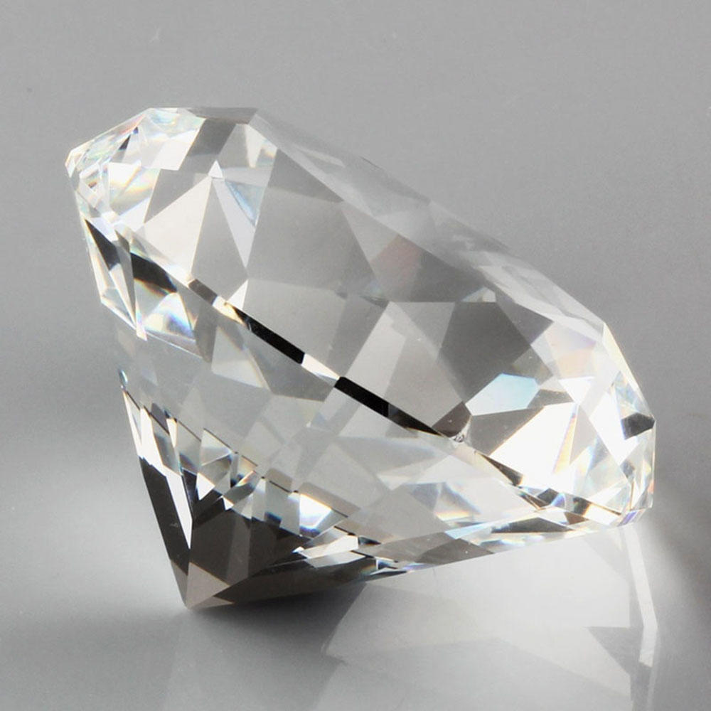 40mm Home Decoration Crafts Cut Glass Paperweight Clear Crystal Wedding Jewelry Artificial