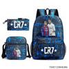 Luo Qixing Three-Piece Schoolbag, Male And Female Students Leisure Bag, Printed Large-Capacity Outdoor Backpack