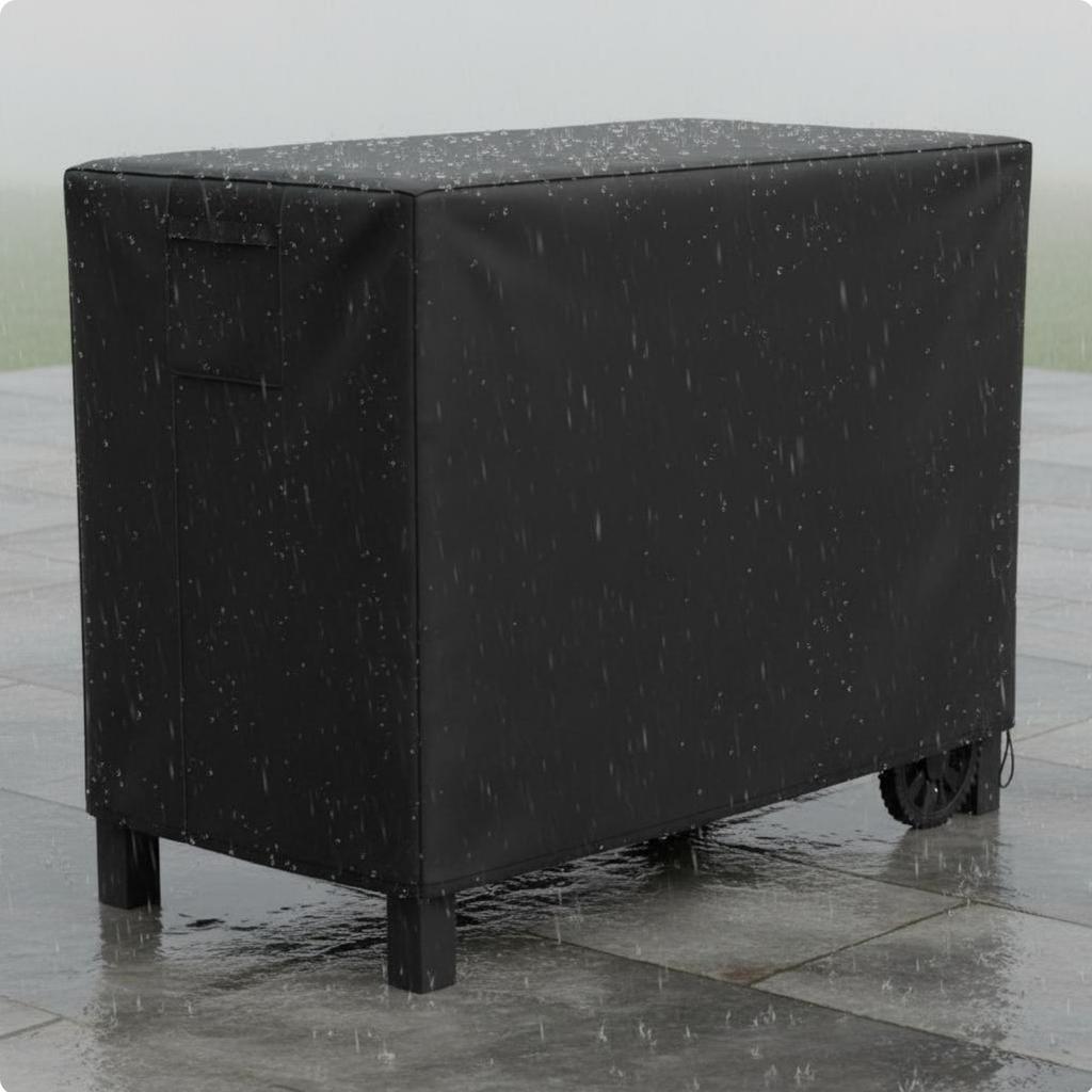 Waterproof Dirt Cover Dustproof Outdoor Table Cover Patio Furniture Protector Sun Protection Drawstring Closure for Balcony