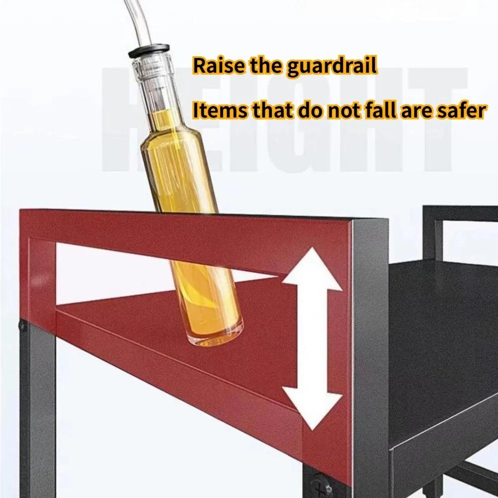 Haushalt Mehrschichtig Breiten- und Höhenverstellbares Lagerregal Küche Rostfrei Kratzfest Nicht Verformbares Lagerregal