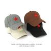 Autumn Winter Sunscreen Sunshade Hat Stereo Embroidered Five-Pointed Star Baseball Cap for Men