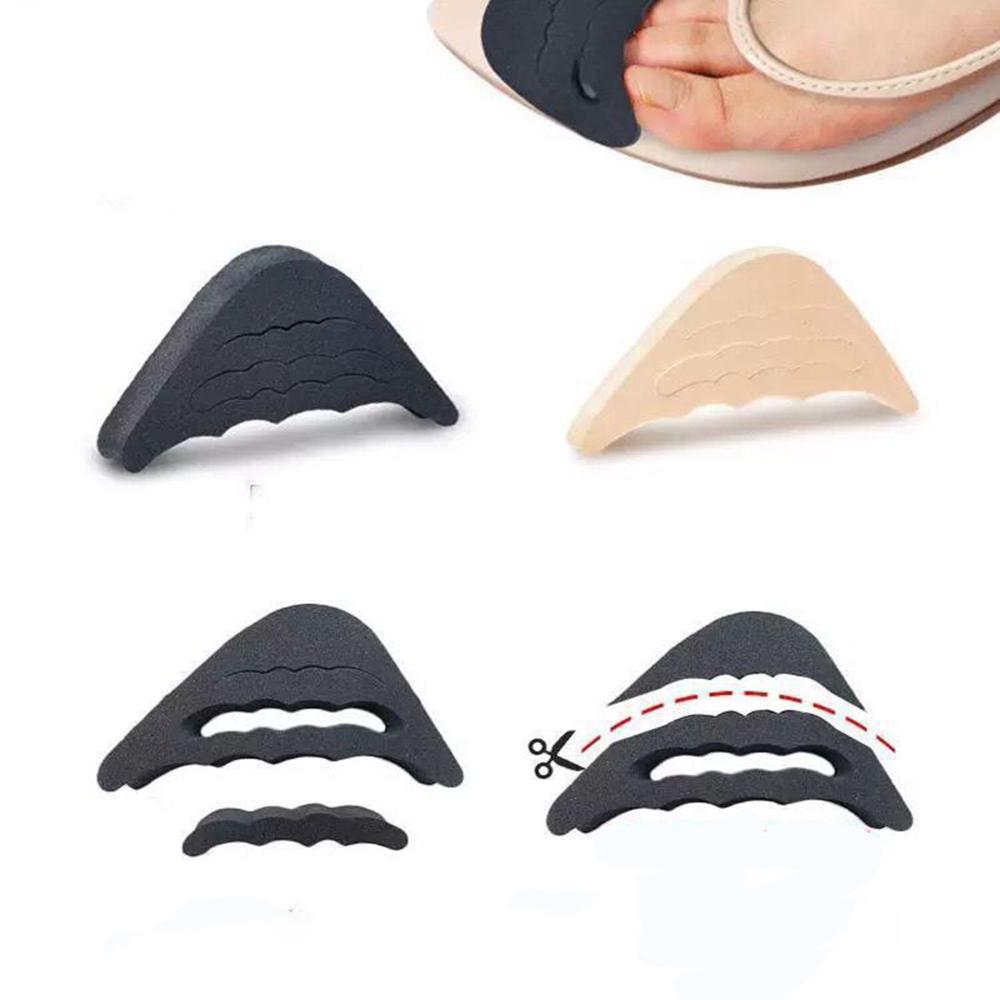 1/2Pair Toe Plug Soft Sponge Half Insoles Reusable Toe Filler Inserts Shoes Adjustable Big Foot Brace Pad Unisex Shoe Inserts