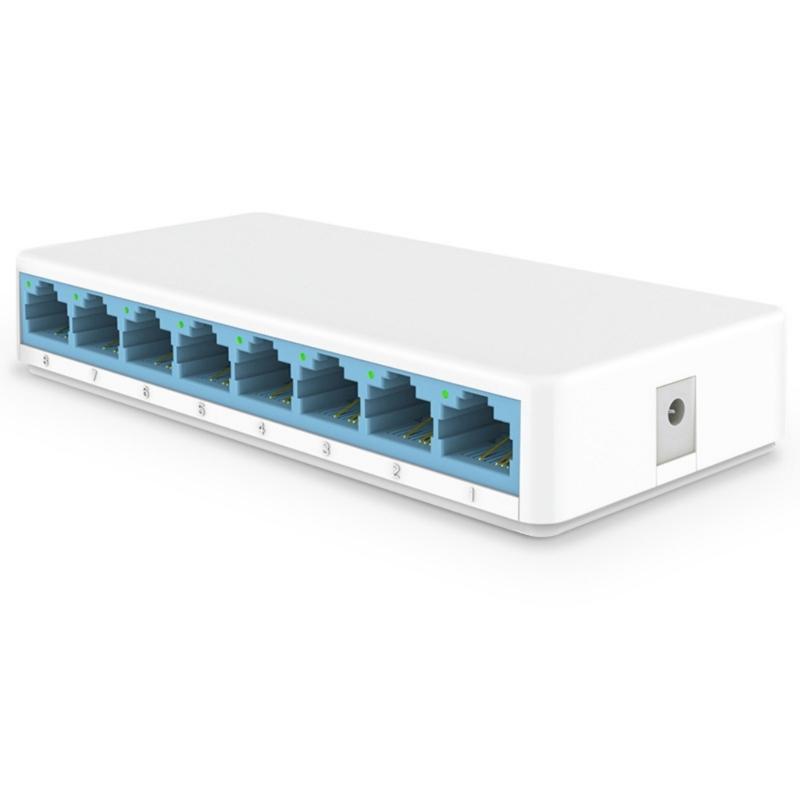 

Настольные 8-портовые Ethernet-коммутаторы Ethernet-хабы Энергосберегающие Безвентиляторные Офисные Ethernet-разветвители для Простоты Установки 1