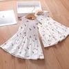 Girls Summer Cotton Princess Dress Baby Girl Elegant Sundress Kids Breathable Sweet Party Gown Casual Wear