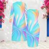 Women Plus Size Multicolor Printed Two Piece Set Sleeveless Bodycon Dress Long Sleeve Open Front Cardigan