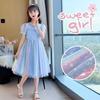 Girls' Fashion Dresses: Summer Lightweight Short-Sleeve Princess Dresses for Kids