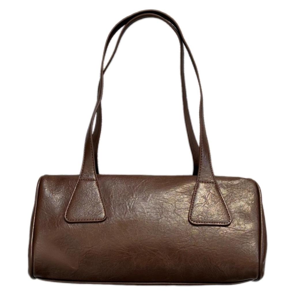 Korean Version of Retro Handheld Small Square Bag for Women's New Large Capacity Ins Style Casual Shoulder Bag Versatile Commuter Bag