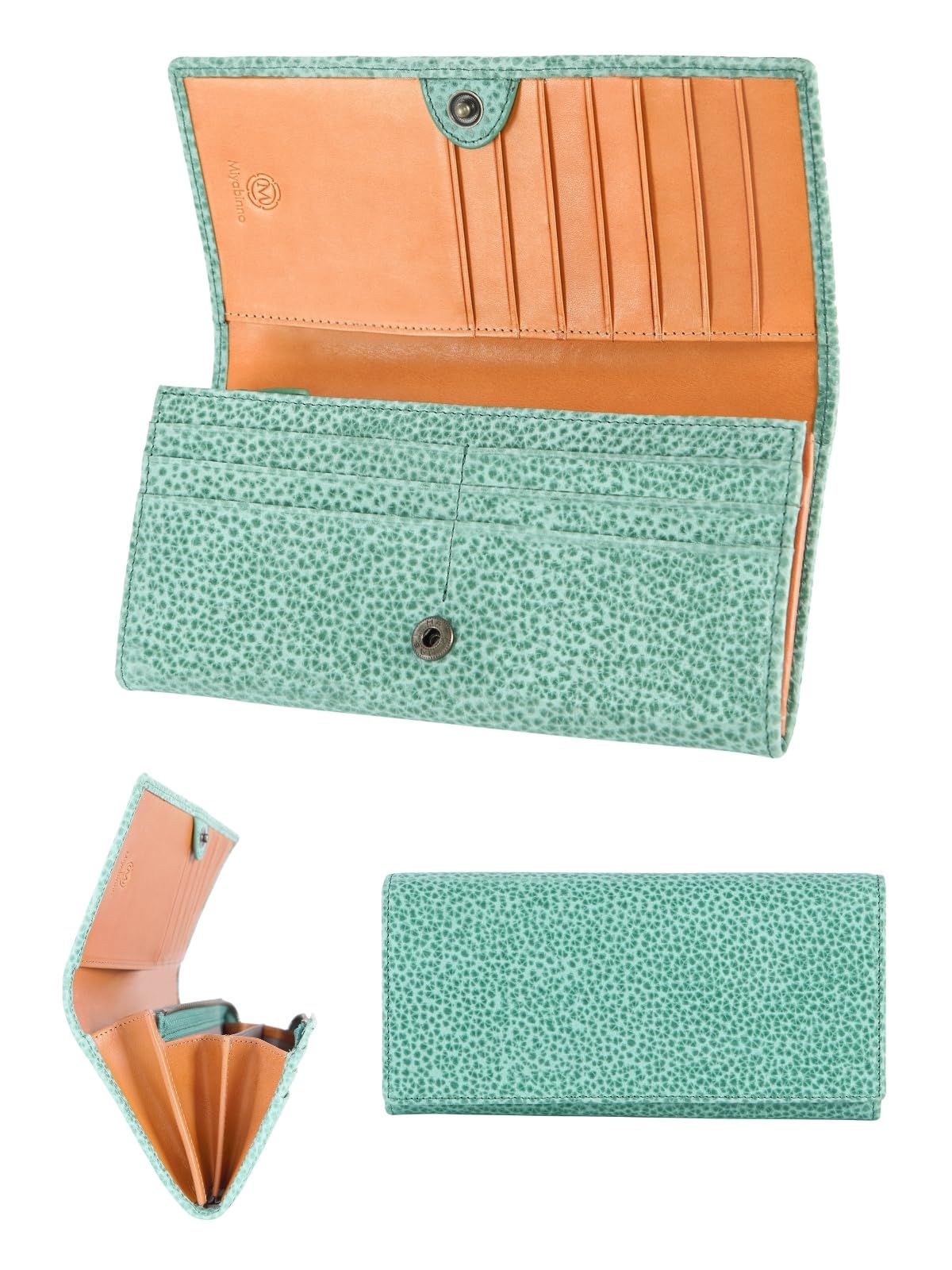 

Miyabinno Long Genuine Large 13 Card Coin Italian Cowhide YKK Gift Women s Wallet, Leather, Capacity, Slots, Easy-to-Use Purse, Leather, Zipper,