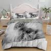 3D Bedding Sets Red Duvet Quilt Cover Set Comforter Bed Linen Pillowcase King Queen 210x210cm Size Pet Cat Design for Boys Girls