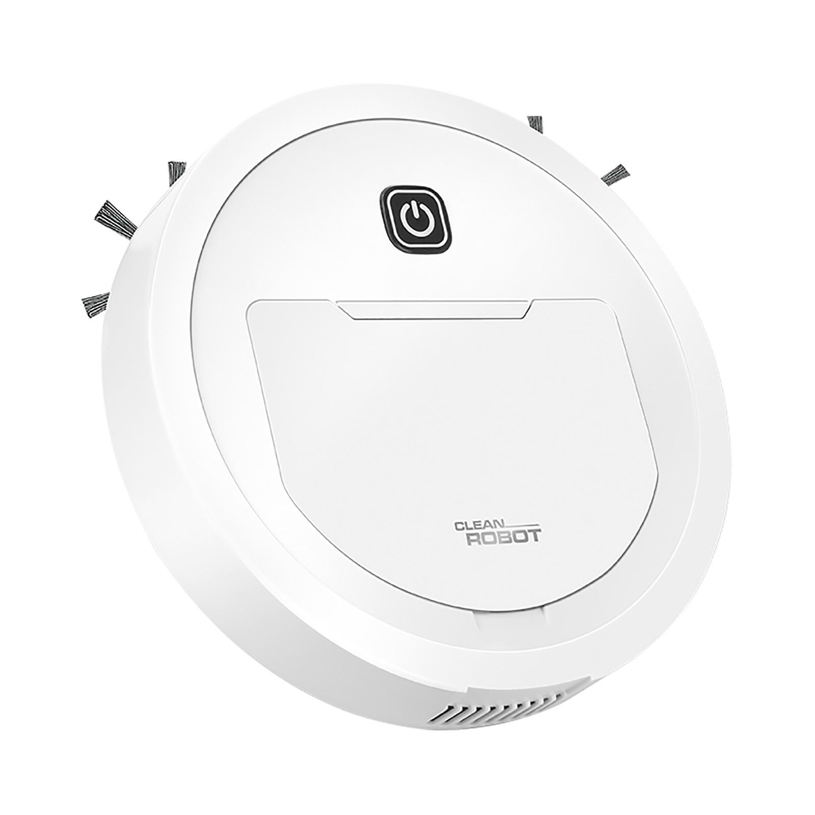 

Интеллектуальный подметальный робот-пылесос «три в одном», перезаряжаемый белый