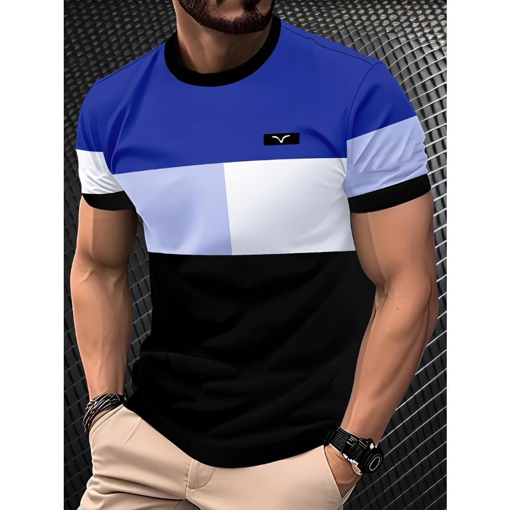 

Мужская футболка с коротким рукавом и 3D цифровой печатью, модный дышащий топ с круглым вырезом, модный и универсальный 5XL