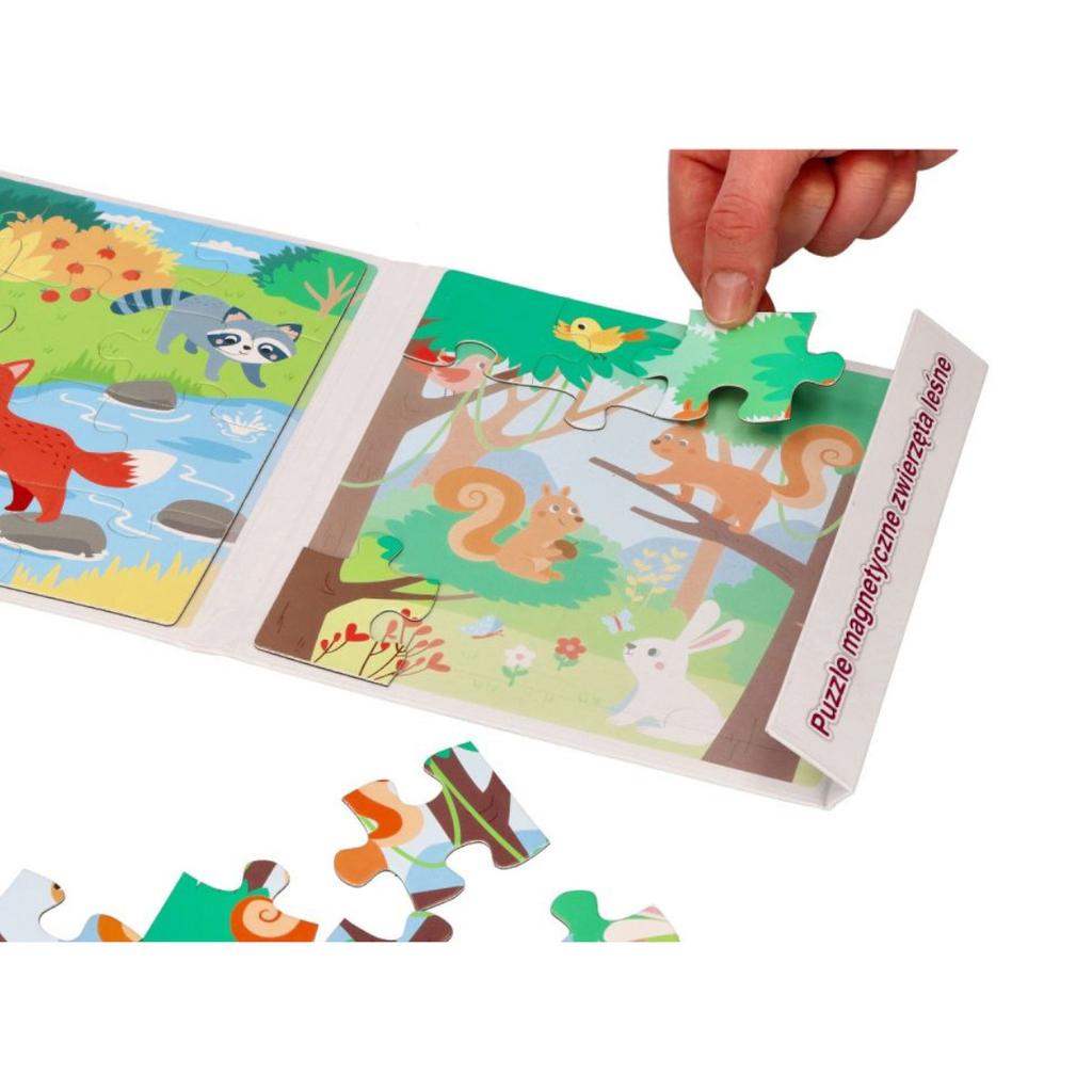 Puzzle Magnetyczne - Leśne Zwierzęta