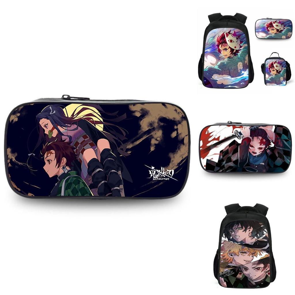 Must-have Demon Slayer Kimetsu No Yaiba Backpack For Students With Unique Anime Design