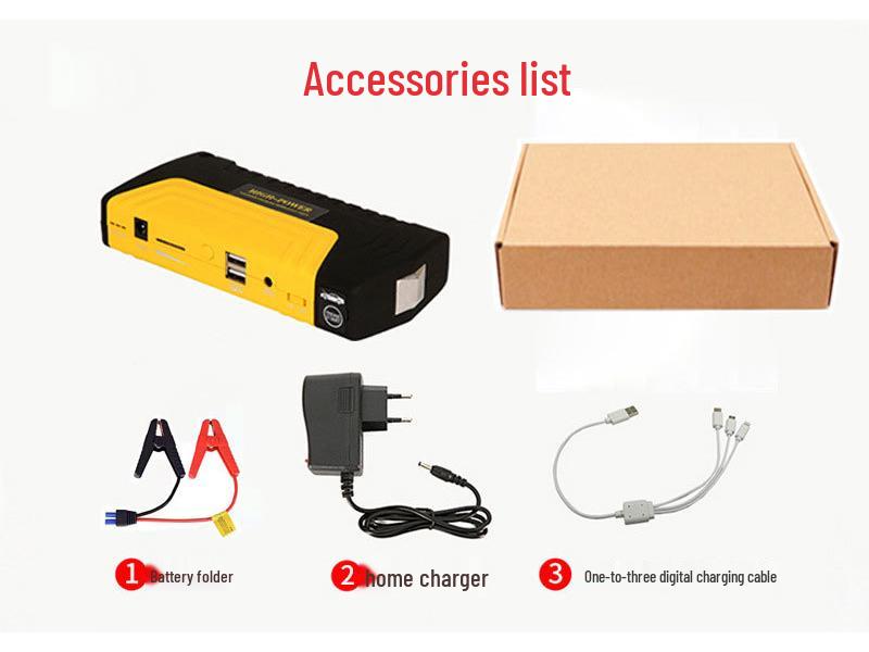 12V Multi-Function Portable Car Jump Starter & Emergency Power Supply