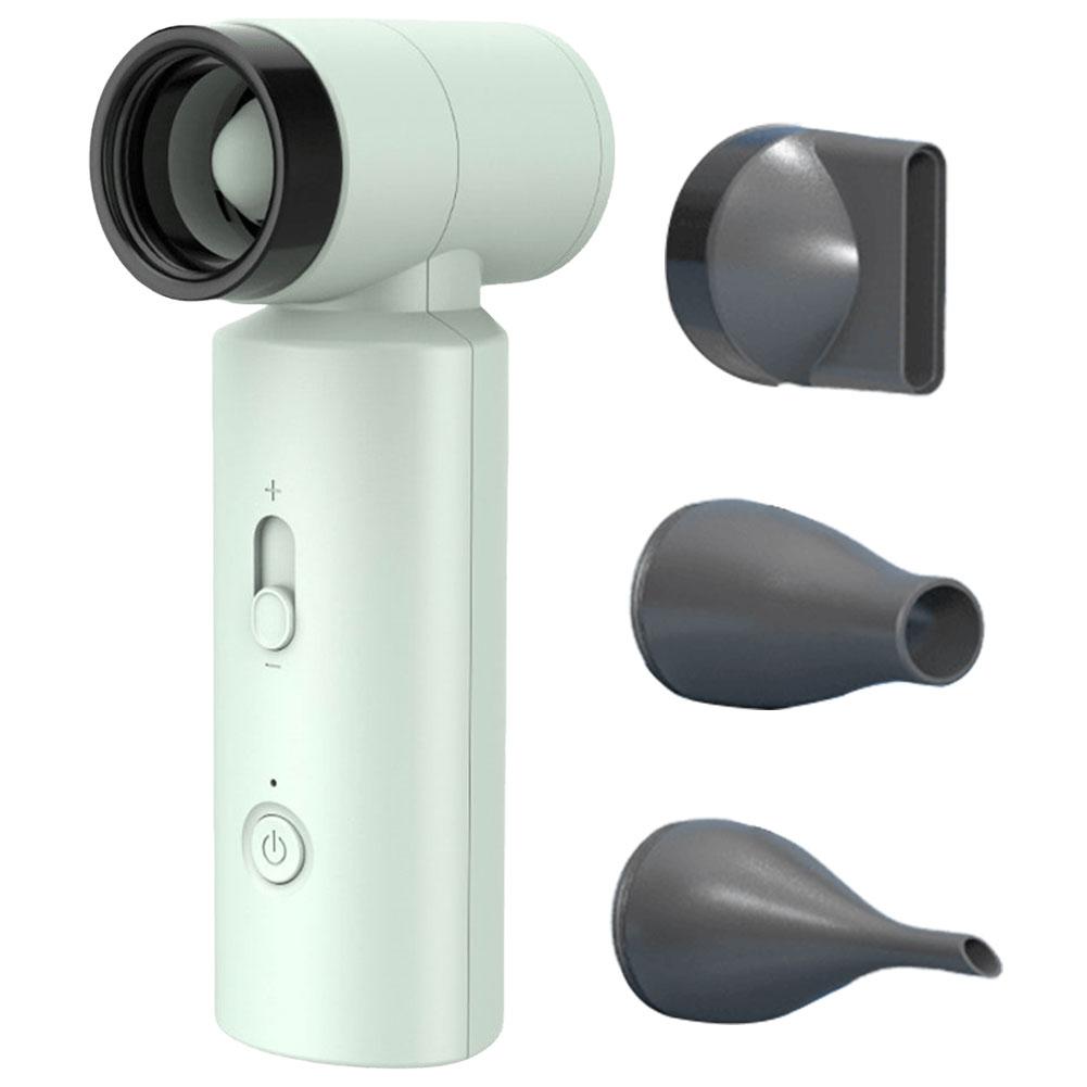 

Воздуходувка Jet Dry Blower 4500mAh аккумуляторная батарея персональный вентилятор небольшой ручной вентилятор для путешествий кемпинга на открытом воздухе подарки для женщин мужчин зелёный