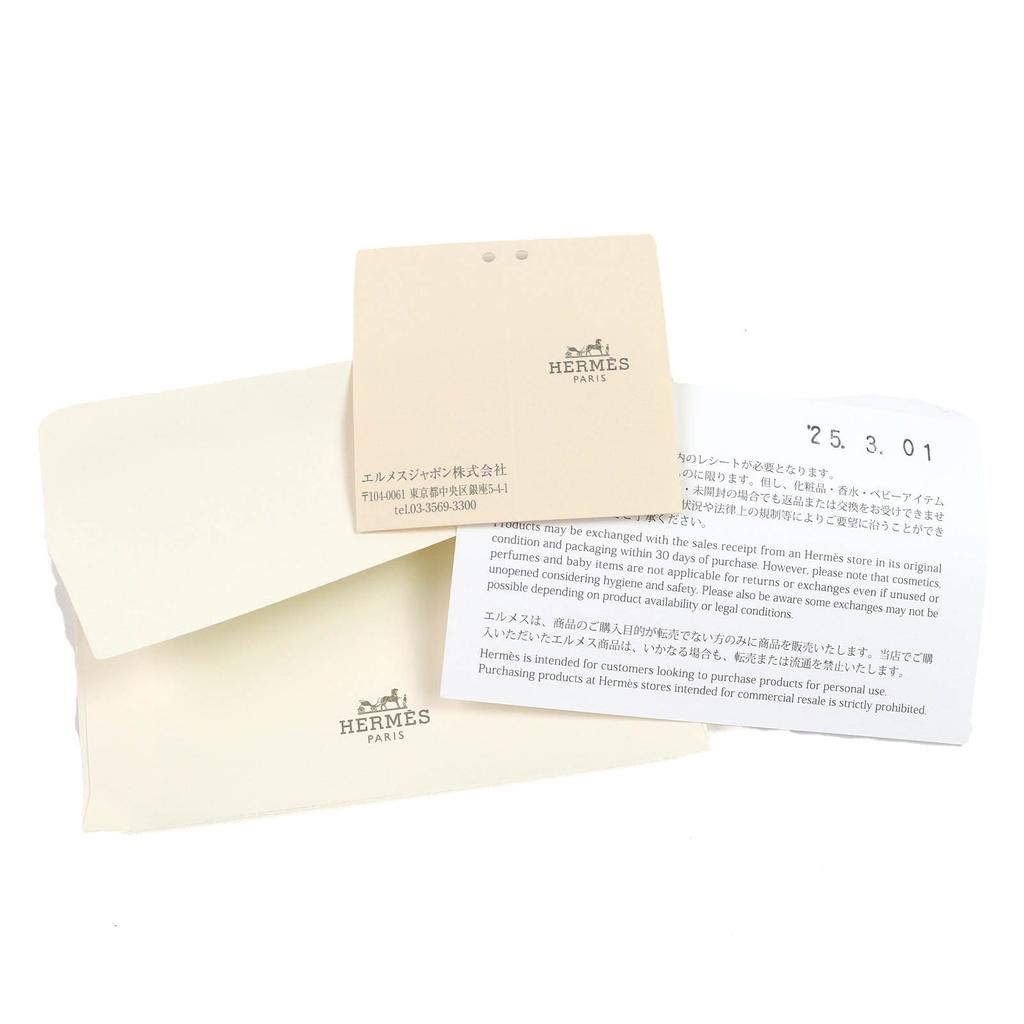 Pristine HERMES Pouch BRIDE A BLACK PM OC Serie Button Handbag wool Used