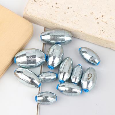 20 Adet Alaşım Oyuk Zeytin Balık Kurşunları3/ 4/6/8/10/12/15G Mum Kaplama Balık Ağırlıkları Çelik Balık Ağırlıkları Aksesuarları