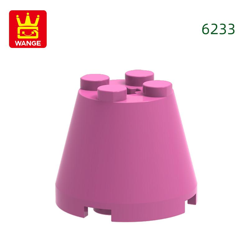 Non-Toxic 35Pcs/Lot 6233 3X3X2 Cone Building Blocks Moc Compatible With All Brand Circular Bricks Children'S Diy Toys Gift Box